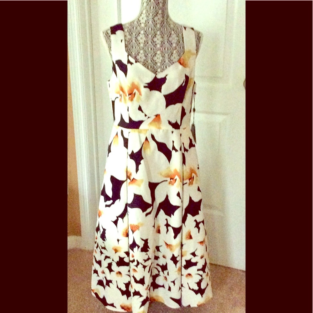 NWT ADRIANNA PAPELL Summery Party Dress, Sz 12